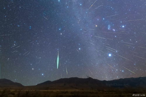 双子座流星雨如约而至 夜空中国