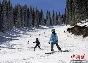新疆滑雪爱好者享受入夏前最后的滑雪时光 组图