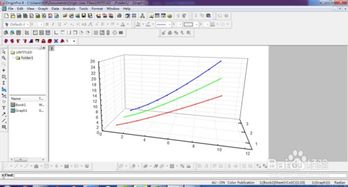 如何用Origin做多组三维线图 