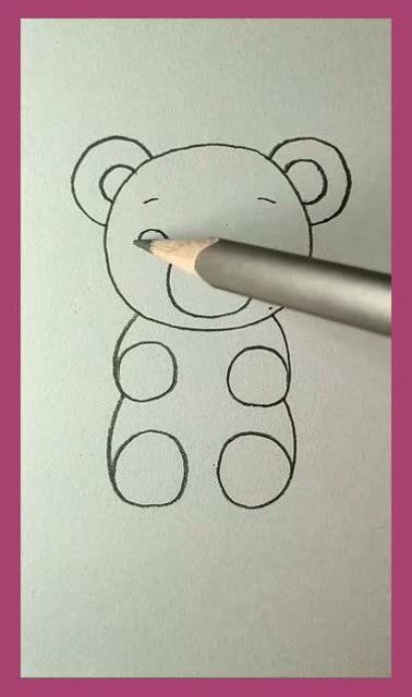 简笔画,教你用数字组合画拿着蜂蜜的熊 