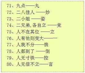 100条有趣汉字字谜 拿去考孩子,轻松识字不用愁 