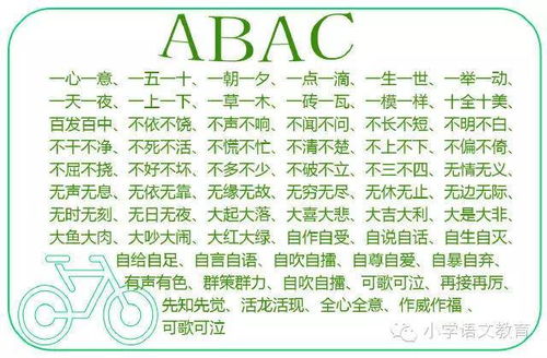 华韵作文 小学每单元检测必考ABB ABAB ABCC AABB式叠词 