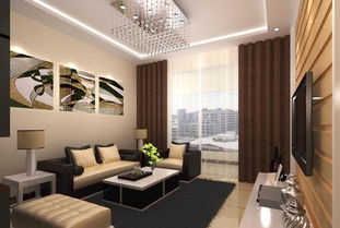 现代简约二居室客厅沙发装修效果图欣赏 