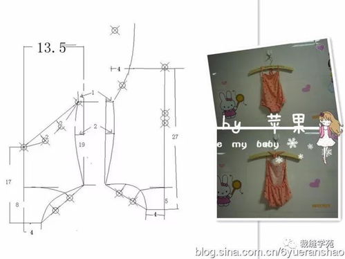 泡温泉啦 泳衣裁剪图,附泳衣制作教程链接