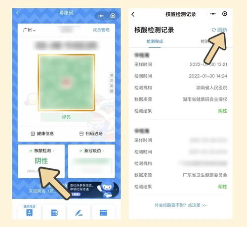 湖南核酸检测记录在粤康码上怎么查询