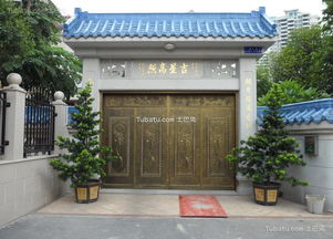 中式现代庭院门效果图片 