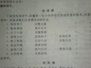 下列每句古诗中各隐藏着一个人名请你一一指出并简要说说他们的 