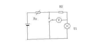 要测量一个额定电压已知的小灯泡的额定功率,器材如下 电源,额定电压U1的待测小灯泡 U1小于电源电压, 