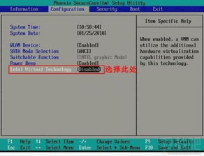 win10在BIOS中设置intelvx
