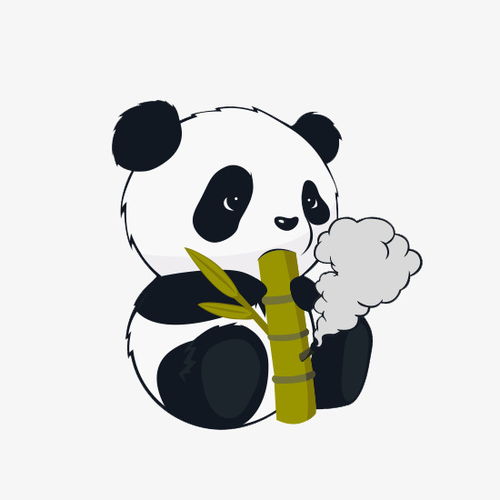 熊猫吃竹子卡通手绘免抠图素材图片免费下载 高清卡通手绘png 千库网 图片编号5606430 