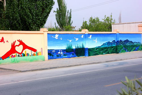 美丽乡村墙体绘画，美丽乡村墙体绘画作品
