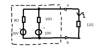 电路分析基础的一道题目,求电阻电路中12Ω电阻的电流i 