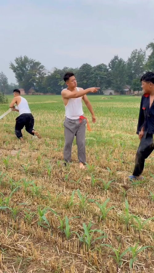 都知道下雨天浇地凉快啊 