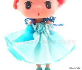超人气宝贝,风靡韩国,迷糊娃娃,穿蓝色公主裙