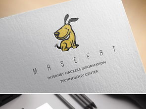 可爱小狗logo创意品牌动物标志