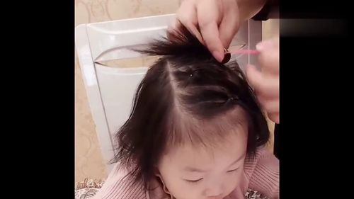 小孩美发,一款适合2 5岁宝宝的发型,甜美可爱特别好看 