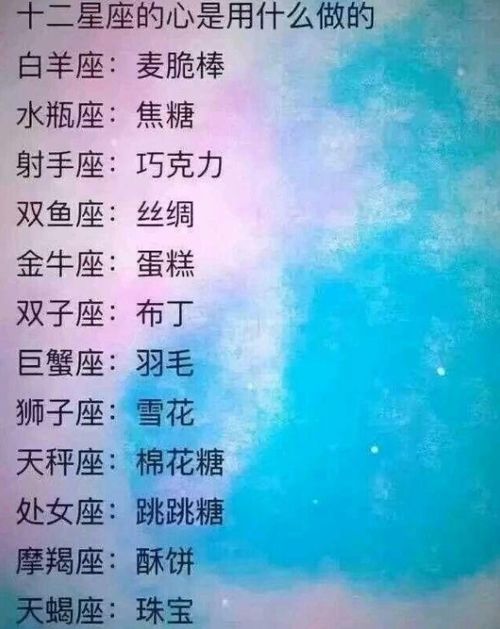 十二星座喜欢你的表现,十二星座的心是什么做的 