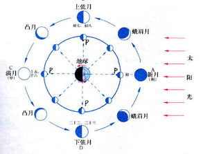 初一至十五的白天月相图 要图 