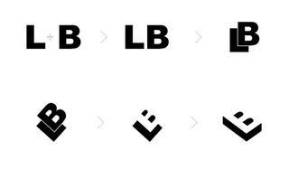 L B 原创字母