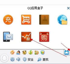 我要看股票在QQ面版哪里点击？