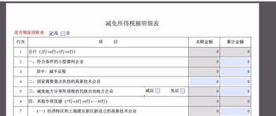 如何填写“小型微利企业所得税优惠申请表”中的减免税情况