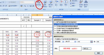 EXCEL表格条件格式设置 