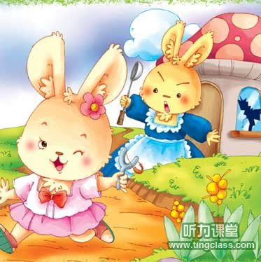 英语童话 不听话的小白兔 