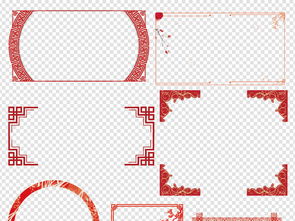 红色喜庆春节新年长方形花边边框元素 信息图文欣赏 信息村 K0w0m Com