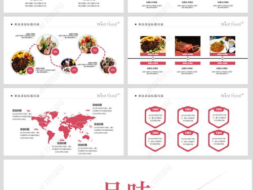 高雅西餐连锁加盟商业计划营销方案演示模板PPT下载 