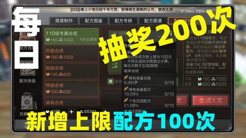 明日之后 新增保底机制 抽奖每日上限200次 抽配方100次 