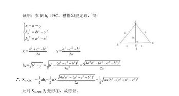 如何推理海伦--秦九韶公式？