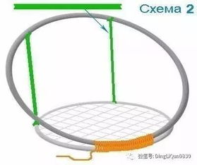 编绳教程 悬挂的吊椅和藤椅的编织流程