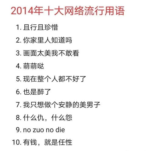 近十年的网络用语 可以说全部经历过