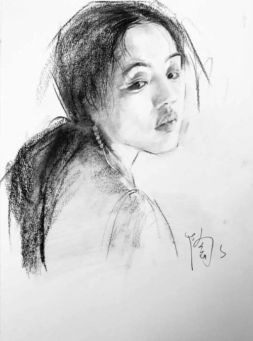 素描功底好,画美女就是好看