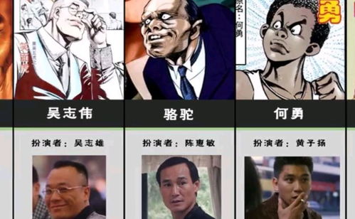 漫画对比影视剧,古惑仔的这些角色真的很真实,想起当年的情景了