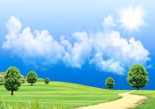 草地背景草原风景野外景观蓝天白云大自然风光美景图片素材 模板下载 4.41MB 其他大全 标志丨符号 