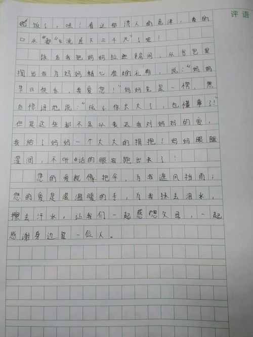 我的妈妈优秀作文