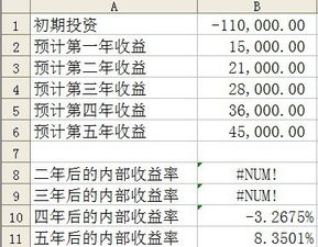 excel中irr函数的guess值如何确定 