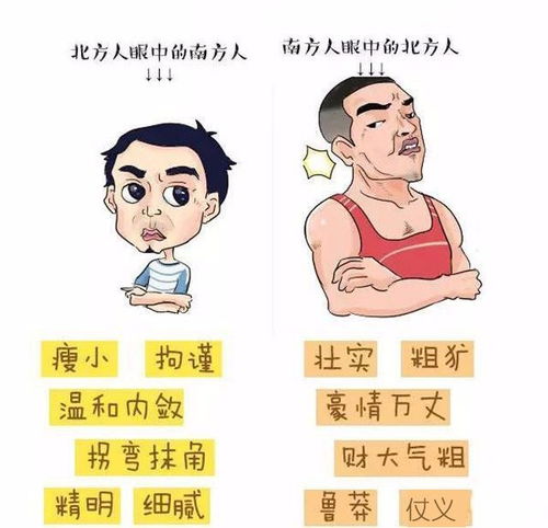 南北方人特征赋 教你快速分辨南北方人