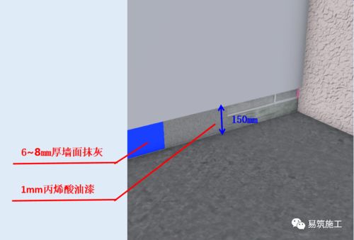 开眼界了 3D图解韩国工程地面 抹灰 踢脚线标准施工工艺