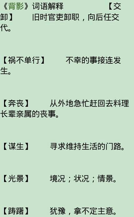 背影词语解释-形容熟悉的背影的成语？