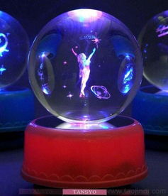 飞歌 水晶球音乐盒12十二星座3D发光旋转八音盒 生日礼物 处女座价格 厂家 图片 