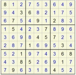 数独题 每一列都有1 9数字每个小九宫格有1 9数字且不能重复 在x处填数字 
