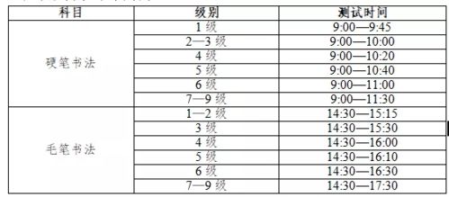 书法爱好者 请注意报名时间 2021年四川省书法水平测试将于11月6日举行