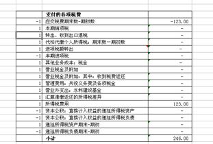 现金流量表中支付的各项税费是指的什么？