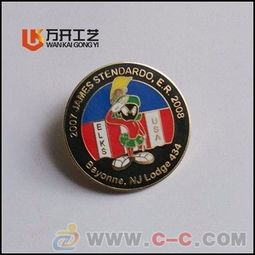 深圳专业制作金属2.5CM大小烤漆徽章挂件定制厂家