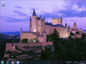 微软win7 win8 欧洲城堡 建筑主题 