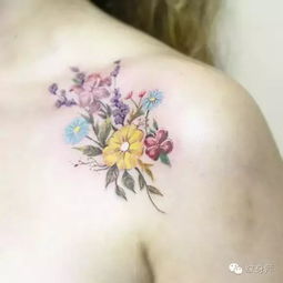 纹身师 非常适合女生的花儿纹身 