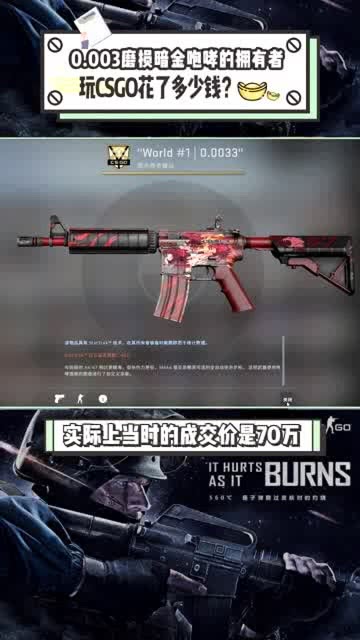 CSGO世界第一暗金咆哮 需要花多少钱 