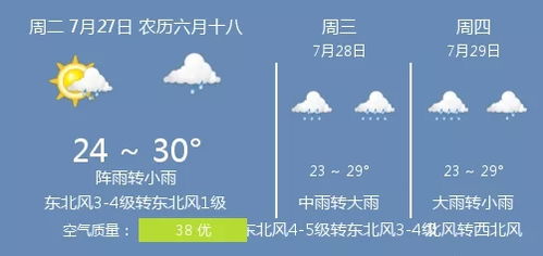 2021年7月27日衡水的天气